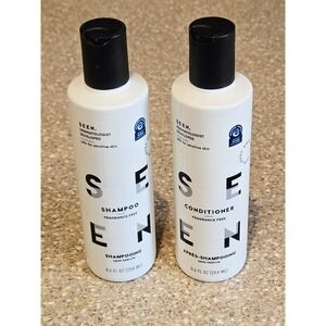 SEEN Fragrance Free Shampoo & Conditioner Set 8.6 fl oz Dermatologist Developed